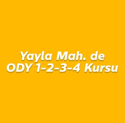 Yayla Mahallesi ODY Belgesi
